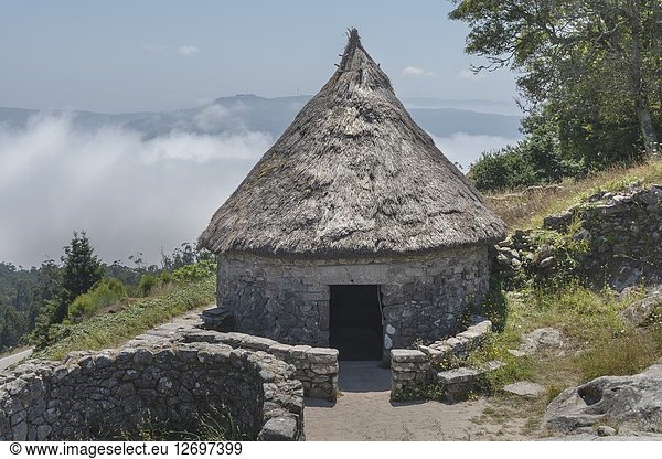 Castro of Santa Tegra  Iron Age village  A Guarda  Pontevedra  Galicia  Spain