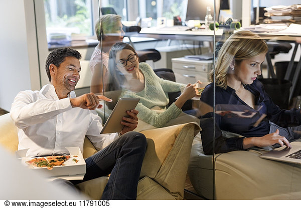 Casual business people in office