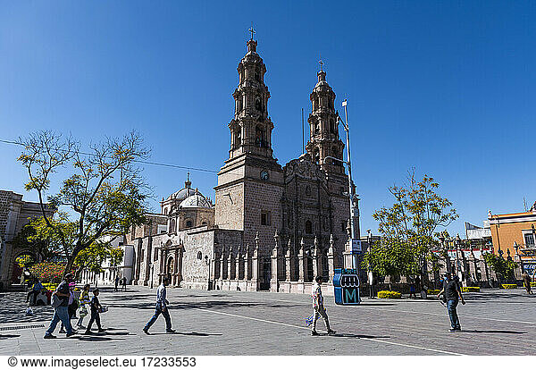 Catedral  Basilica de Nuestra Senora de la Asuncion  Platz La Patria Oriente  Aguascalientes  Mexiko  Nordamerika