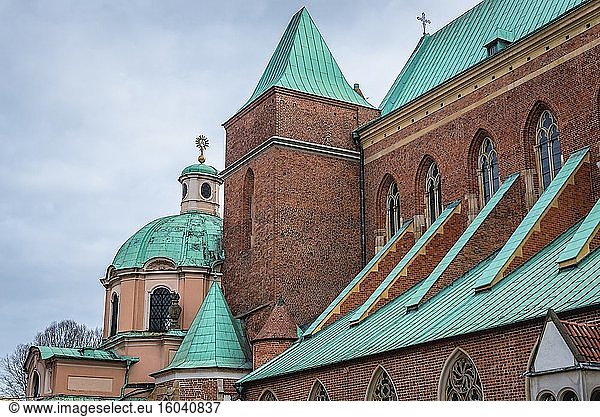 Cathedral of Saint John the Baptist in Ostrow Tumski  oldest part of Wroclaw city  Silesia region of Poland.