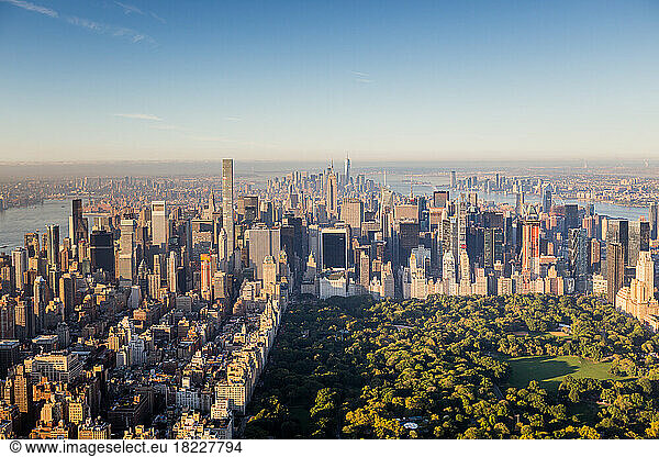 Central Park New York City Manhattan Aerial