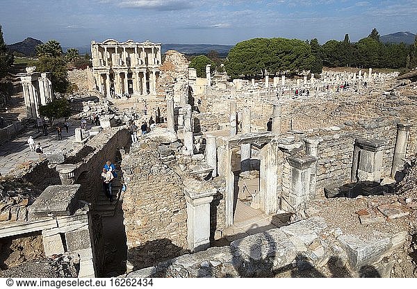 Ceslcius-Bibliothek in Ephesus. Türkei.