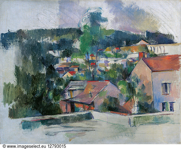 CEZANNE: LANDSCAPE  C1889. Oil on canvas  Paul Cézanne  c1889.