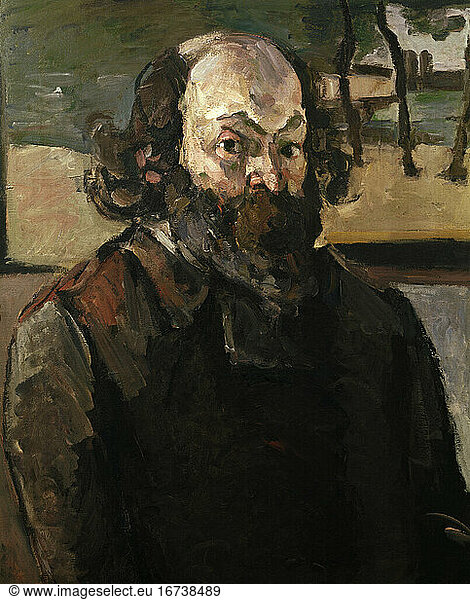 Cezanne  Paul French painter Aix-en-Provence 10.1.1839 – 22.10.1906.“Self-portrait   1873/74.(Detail).Oil on canvas  64 x 53 cm.R.F. 1947–29 Paris  Musée d’Orsay.