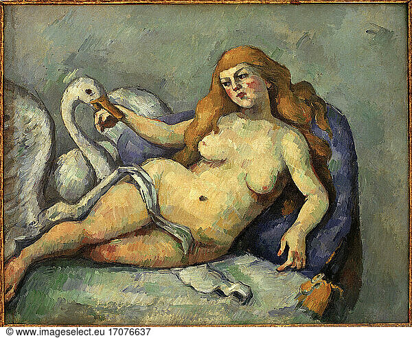 Cezanne  Paul 1839–1906.“Leda au cygne (Leda with the Swan) c. 1880/82.Oil on canvas  59.8 × 75cm.Merion (Pa)  the Barnes Foundation.