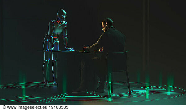 CGI image depicting the threat of AI
