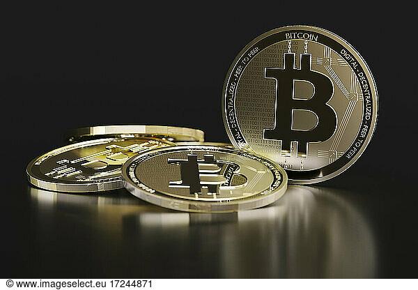 CGI image of bitcoin cryptocurrency