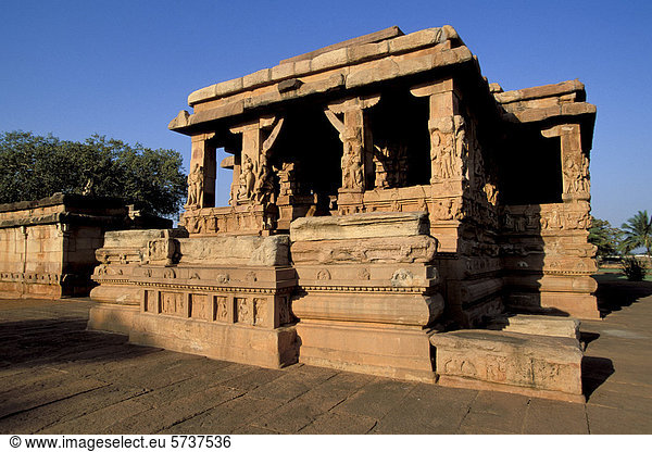 Chalukya-Architektur  Tempel  Aihole  Karnataka  Indien  Asien