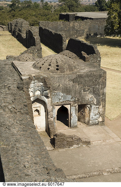 Champa Baoli in die königliche Enklave,  Mandu,  Madhya Pradesh Zustand,  Indien,  Asien