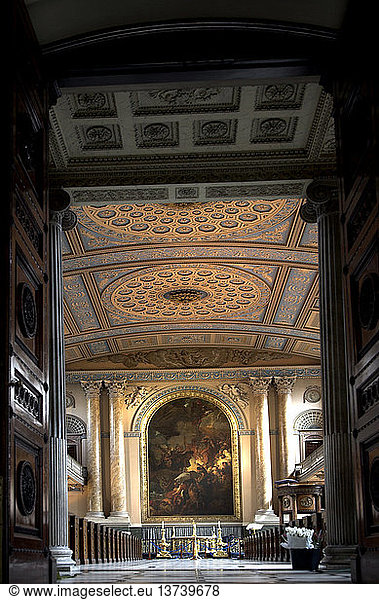 Chapel  Old Royal Naval College  Greenwich  London  England