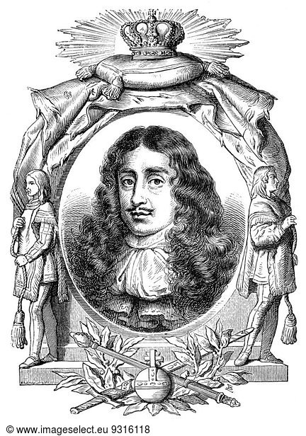Charles II  1630 - 1685  king of England  Scotland  and Ireland.