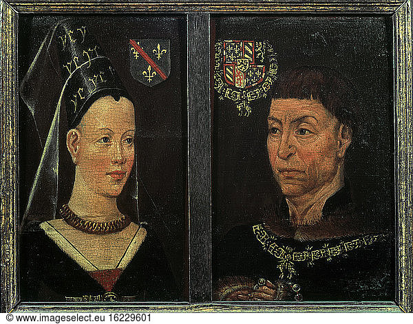 Charles the Bold and his wife