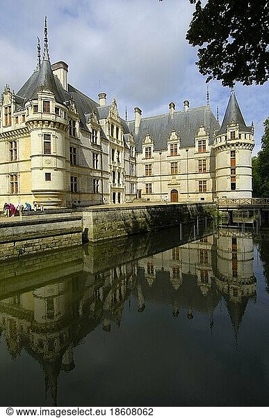 Chateau d'Azay-le-Rideau  Azay-le-Rideau  Indre-et-Loire  Centre  France  Renaissance style  Loire Valley  Europe
