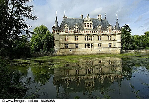 Chateau d'Azay-le-Rideau  Azay-le-Rideau  Indre-et-Loire  Centre  France  Renaissance Style  Loire Valley  Europe