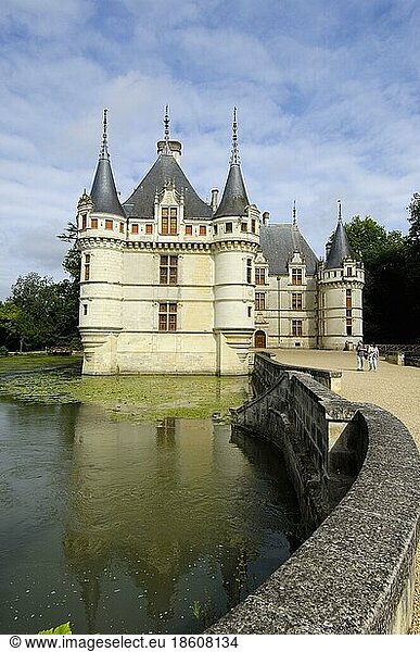 Chateau d'Azay-le-Rideau  Azay-le-Rideau  Indre-et-Loire  Centre  France  Renaissance style  Loire Valley  Europe