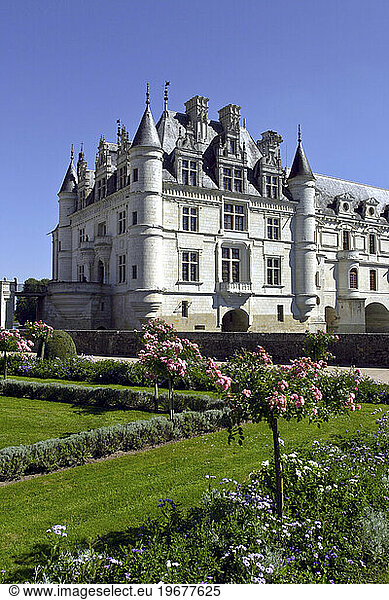 Chateau de Chenonceau in the Loire Valley of France.