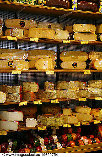 Cheese shop  Amsterdam  Holland.