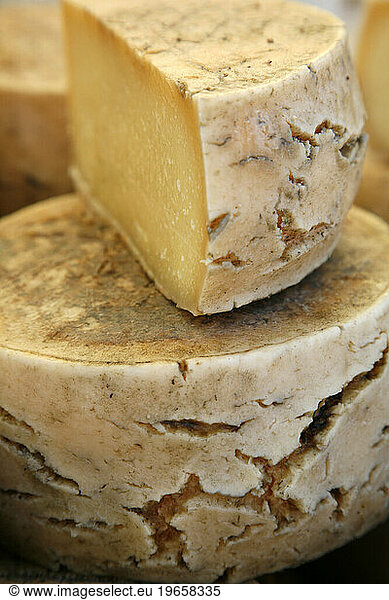Cheese sold at a market  Provence  France.