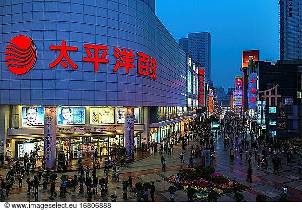 Chengdu Frühling Stadt Straße kommerzielle Straße