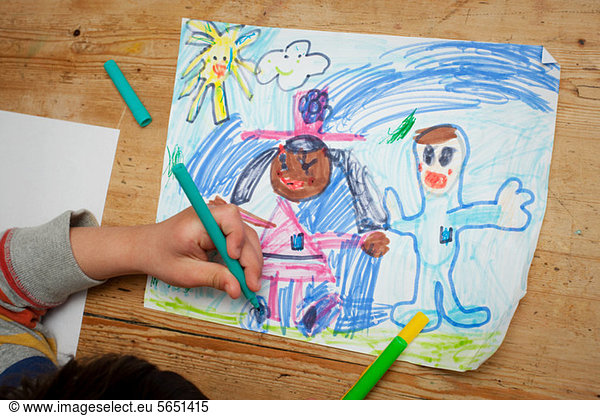 Child drawing a picture