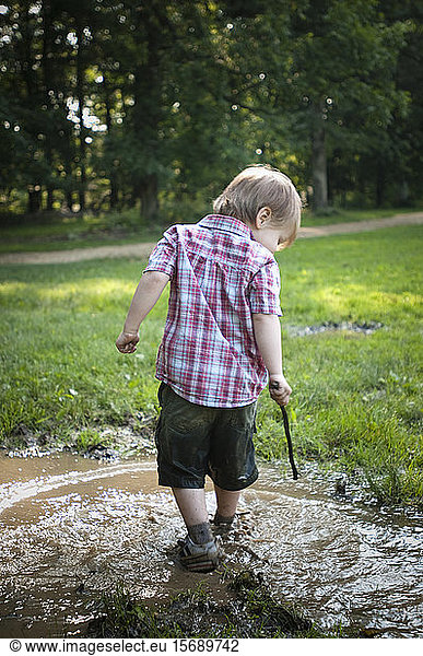 children  puddles  curiosity