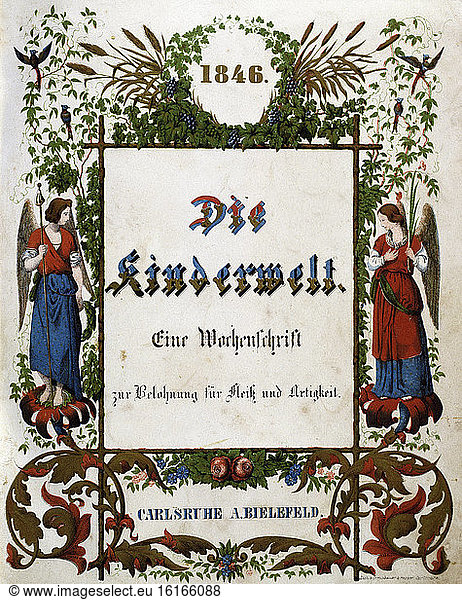 Children’s World / Title Page / Litho.