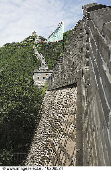China  Blick auf die Große Mauer von China