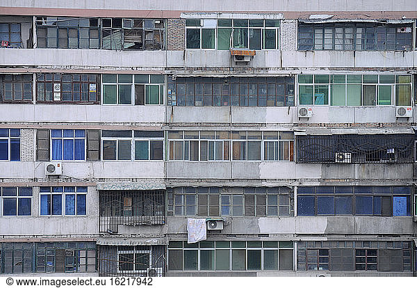 China  Xi'an  House facade  full frame