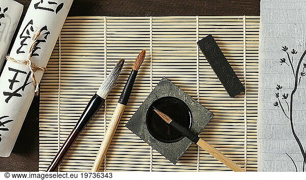 Chinese ink elements composition