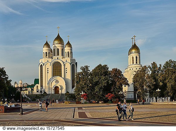 Christ-Erlöser-Kathedrale am Platz des Sieges  Kaliningrad  Russland  Europa
