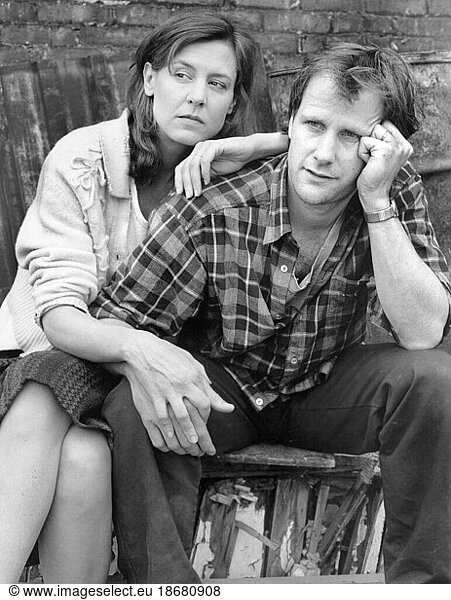 Christine Lahti  Jeff Daniels  on-set of the Television Film  'No Place Like Home'  CBS  1989