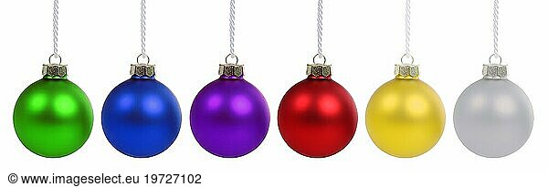 Christmas colourful Christmas baubles baubles Advent cut-outs in Stuttgart  Germany  Europe