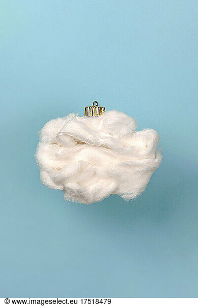 Christmas decoration in shape of cloud. Creative New year concept