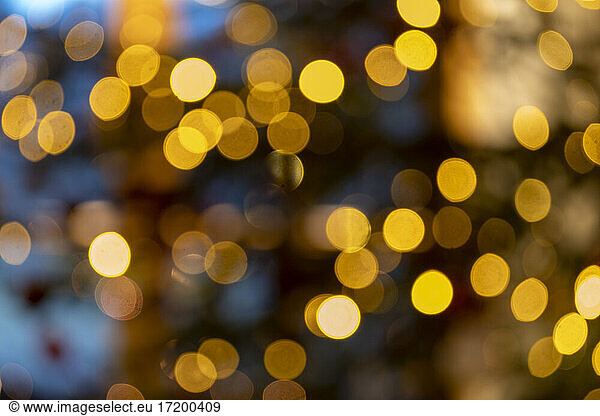 Christmas lights bokeh