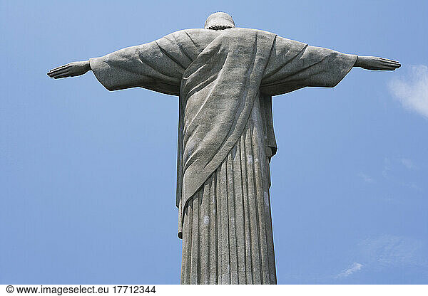Christus-Erlöser-Statue auf dem Berg Corcovado; Rio De Janeiro  Brasilien