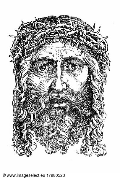 Christus mit Dornenkrone  von Albrecht Dürer