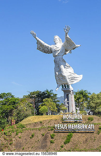 Christus-Segen-Statue; Manado  Nordsulawesi  Indonesien
