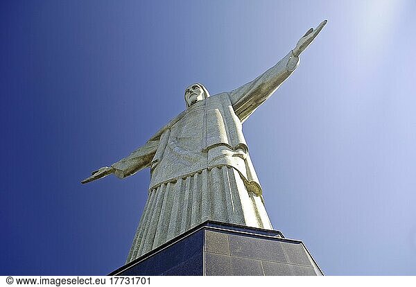Christusstatue auf dem Corcovado  Rio de Janeiro  Brasilien  Südamerika