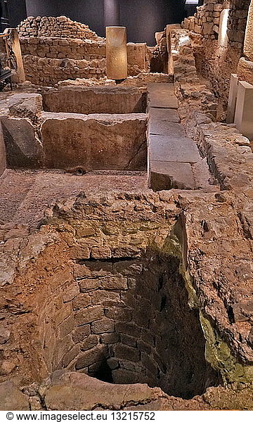 Church and Necropolis (City of the dead) in the Roman city Barcelona