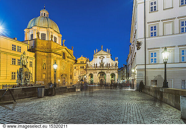 Church of St. Salvator  St. Francis Of Assissi Church and Charles Bridge Museum  Prague  Czech Republic