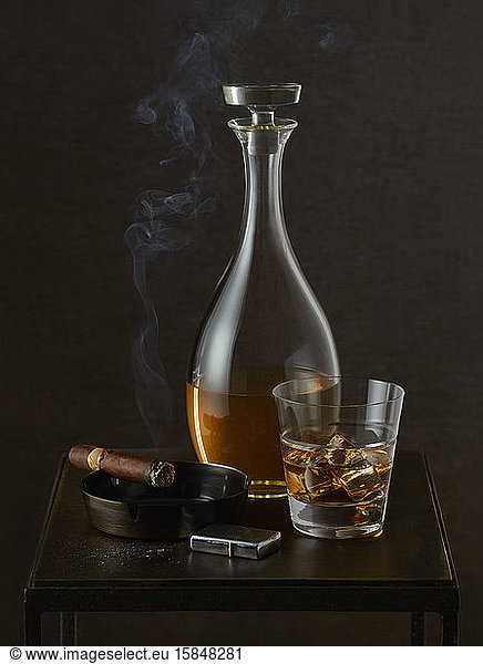 Cigar and Scotch on the Rocks