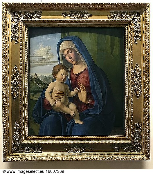 Cima da Conegliano - Madonna mit Kind 1504. Die Uffizien sind ein bedeutendes Kunstmuseum  das sich neben der Piazza della Signoria im historischen Zentrum von Florenz in der Region Toskana  Italien  befindet. Foto: Andr? Maslennikov.