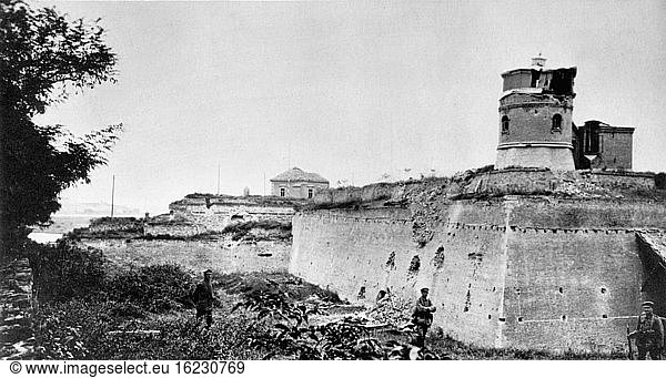 Citadel in Belgrade 1915 / Postcard photo