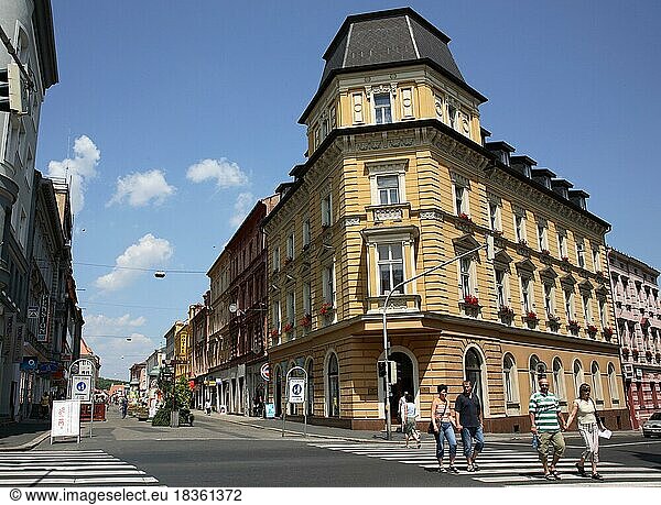 City centre of Cheb  Cheb  Cheb region  Czech Republic  Europe