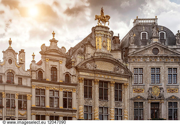 City Hall facade at Grand Central  Brussels  Belgium