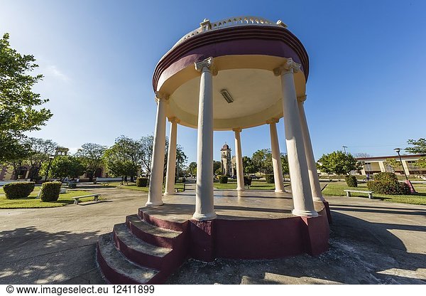 City park including this rotunda in Nueva Gerona on Isla de la Juventud  Cuba.
