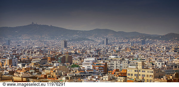 Cityscape of Barcelona  Catalonia  Spain  Europe