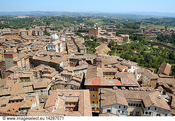 Cityscape  Siena  Tuscany  Italy