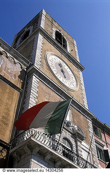 Civic tower  Piazza del Papa  Ancona  Marche  Italy.