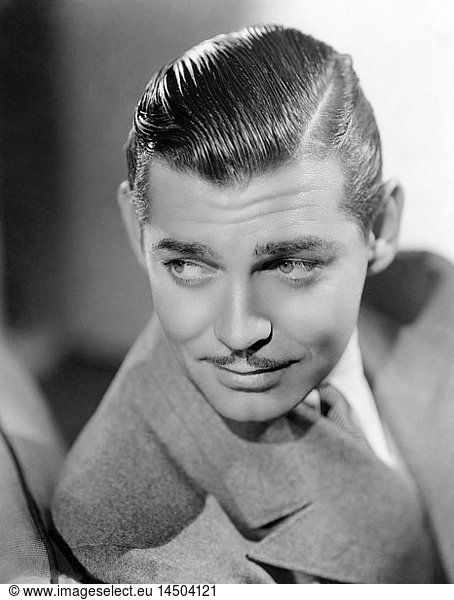 Clark Gable  American Film Actor  Close-Up Portrait  1930's